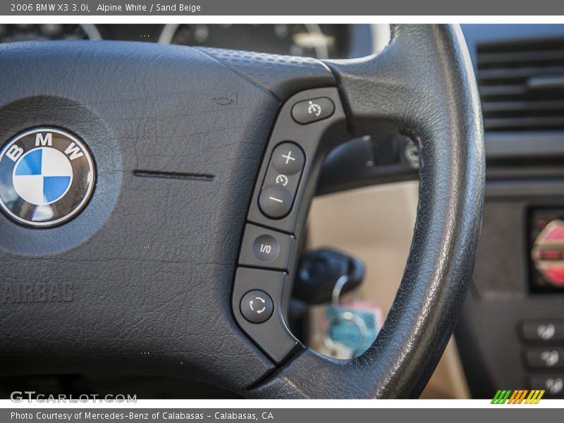 Alpine White / Sand Beige 2006 BMW X3 3.0i