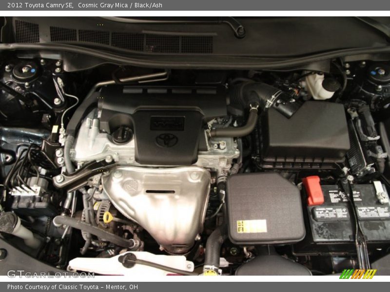Cosmic Gray Mica / Black/Ash 2012 Toyota Camry SE