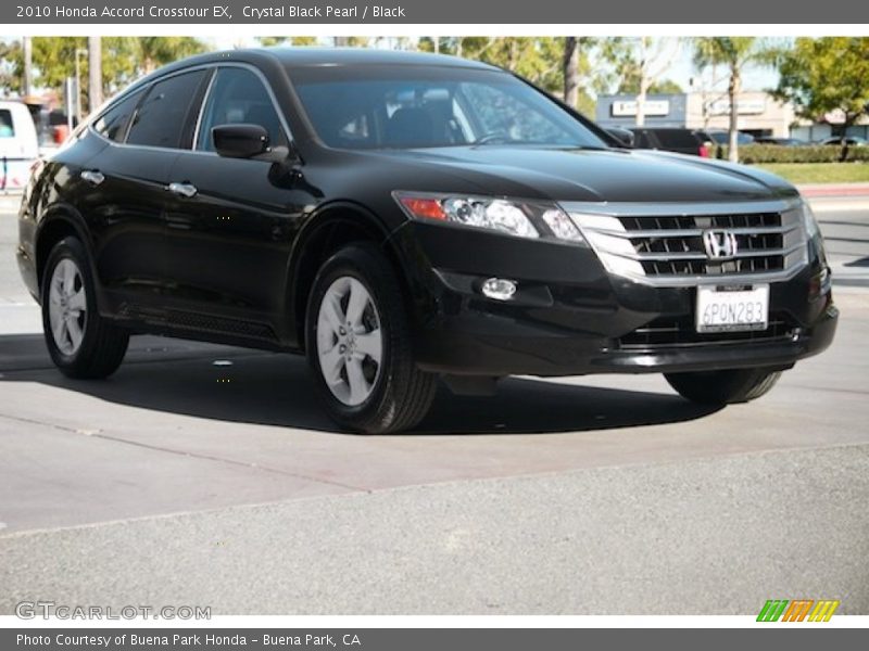 Crystal Black Pearl / Black 2010 Honda Accord Crosstour EX