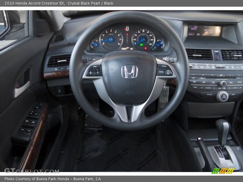 Crystal Black Pearl / Black 2010 Honda Accord Crosstour EX