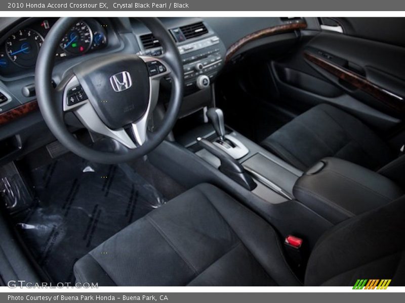 Crystal Black Pearl / Black 2010 Honda Accord Crosstour EX