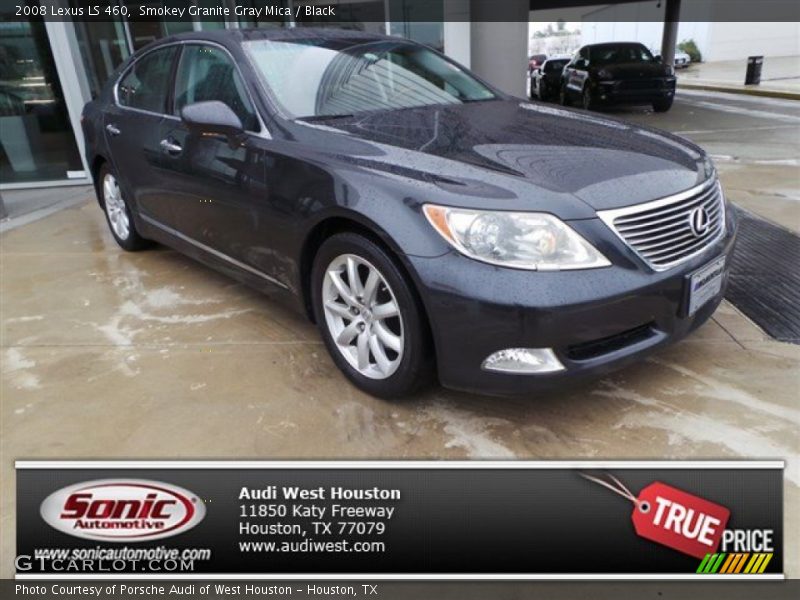 Smokey Granite Gray Mica / Black 2008 Lexus LS 460