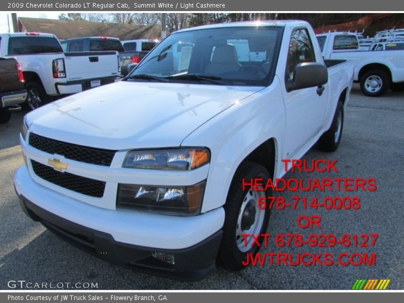 Summit White / Light Cashmere 2009 Chevrolet Colorado LT Regular Cab