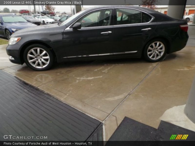 Smokey Granite Gray Mica / Black 2008 Lexus LS 460
