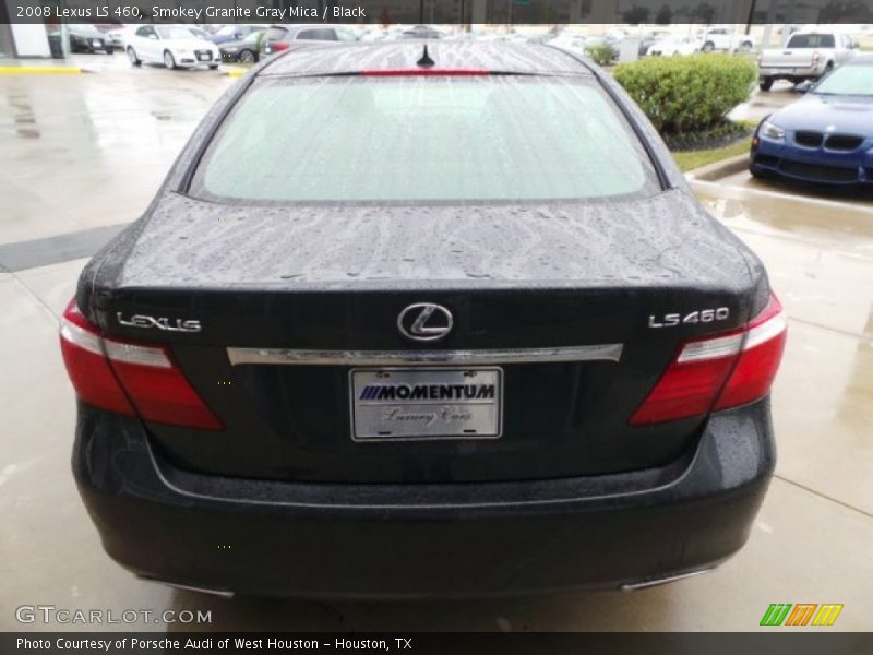 Smokey Granite Gray Mica / Black 2008 Lexus LS 460