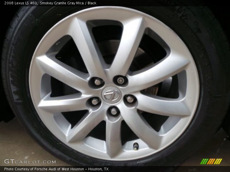 Smokey Granite Gray Mica / Black 2008 Lexus LS 460