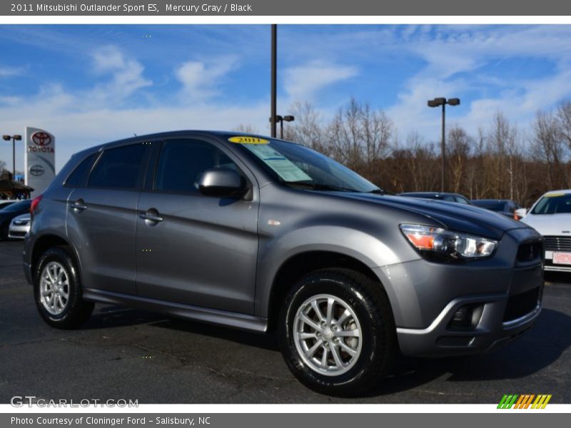 Mercury Gray / Black 2011 Mitsubishi Outlander Sport ES