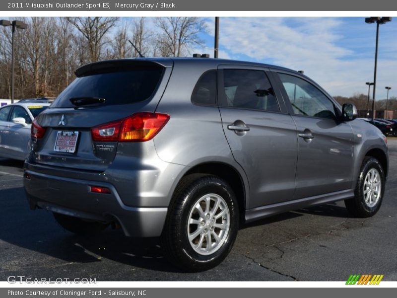 Mercury Gray / Black 2011 Mitsubishi Outlander Sport ES
