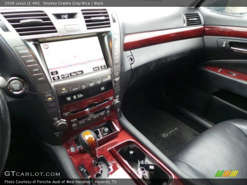 Smokey Granite Gray Mica / Black 2008 Lexus LS 460