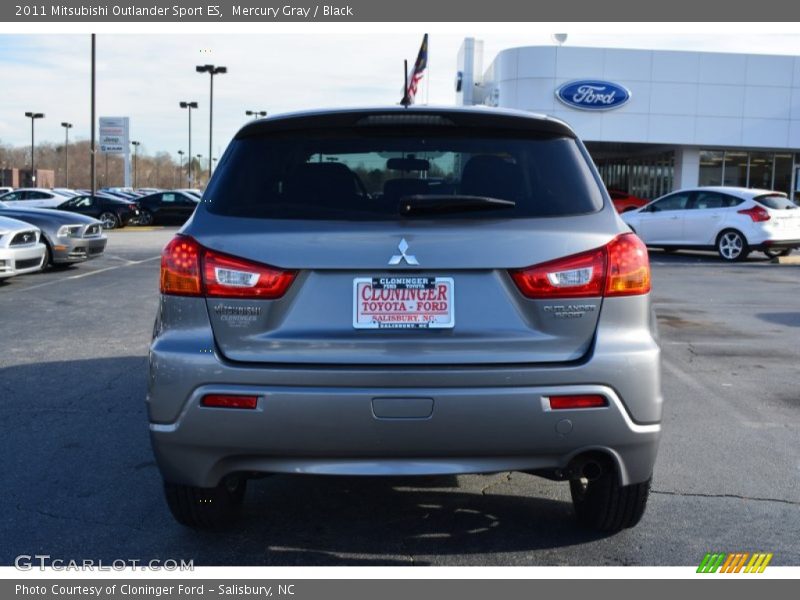 Mercury Gray / Black 2011 Mitsubishi Outlander Sport ES