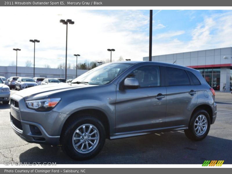 Mercury Gray / Black 2011 Mitsubishi Outlander Sport ES