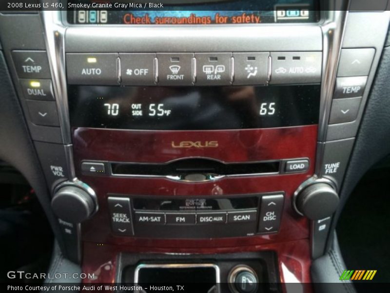 Smokey Granite Gray Mica / Black 2008 Lexus LS 460