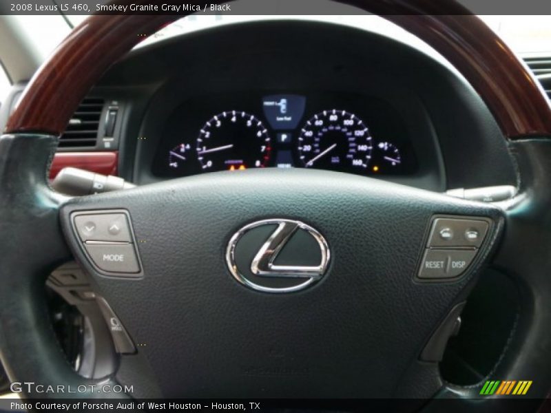 Smokey Granite Gray Mica / Black 2008 Lexus LS 460