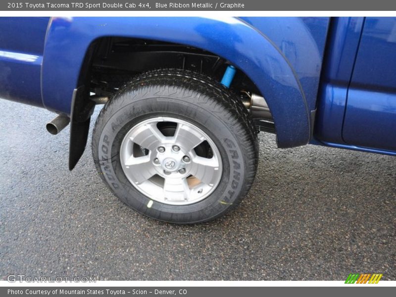 Blue Ribbon Metallic / Graphite 2015 Toyota Tacoma TRD Sport Double Cab 4x4
