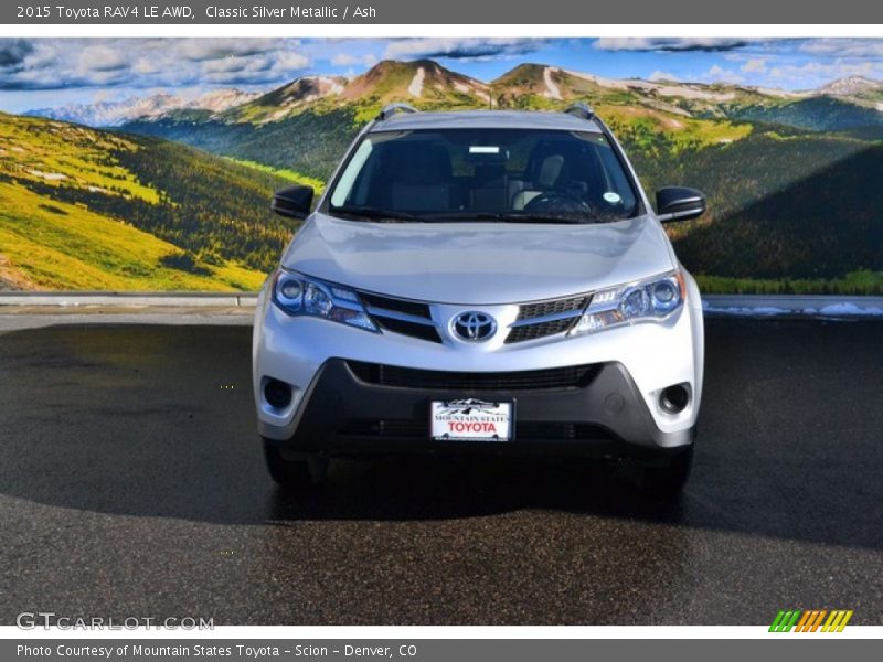 Classic Silver Metallic / Ash 2015 Toyota RAV4 LE AWD