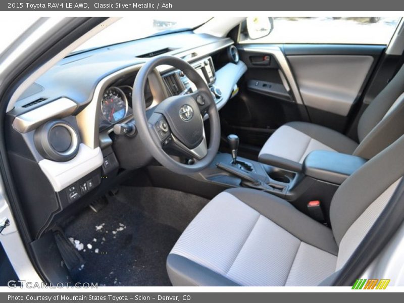 Classic Silver Metallic / Ash 2015 Toyota RAV4 LE AWD