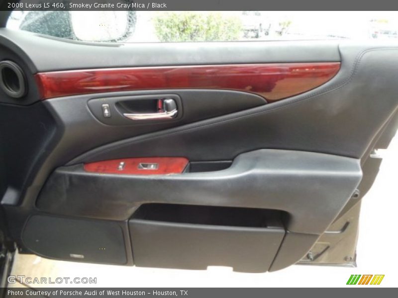 Smokey Granite Gray Mica / Black 2008 Lexus LS 460