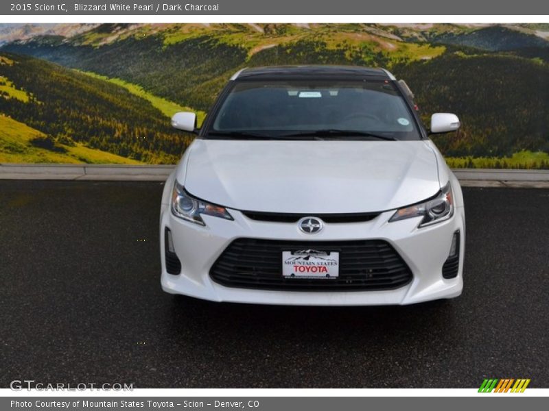 Blizzard White Pearl / Dark Charcoal 2015 Scion tC