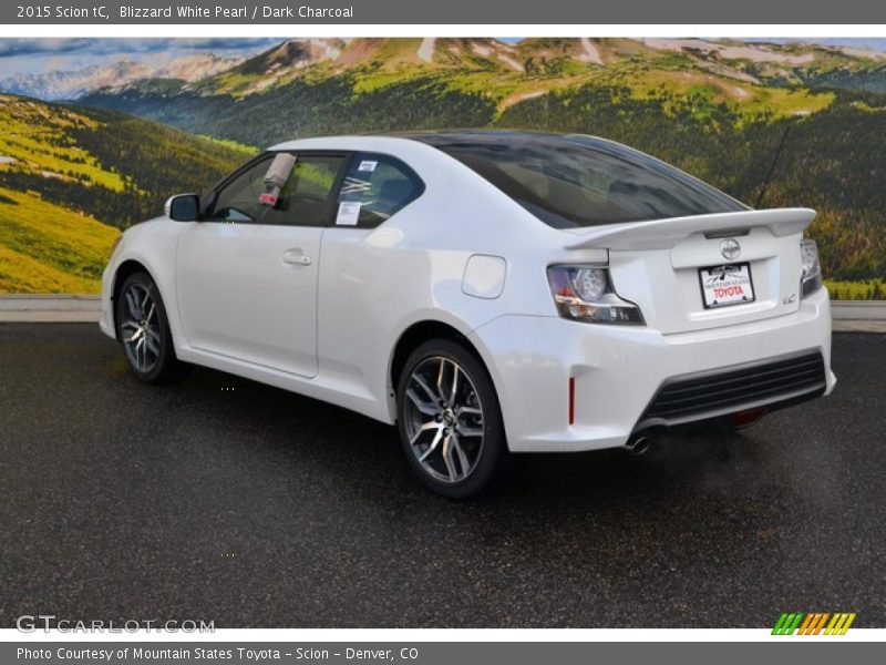 Blizzard White Pearl / Dark Charcoal 2015 Scion tC