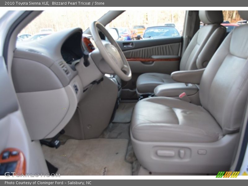 Blizzard Pearl Tricoat / Stone 2010 Toyota Sienna XLE