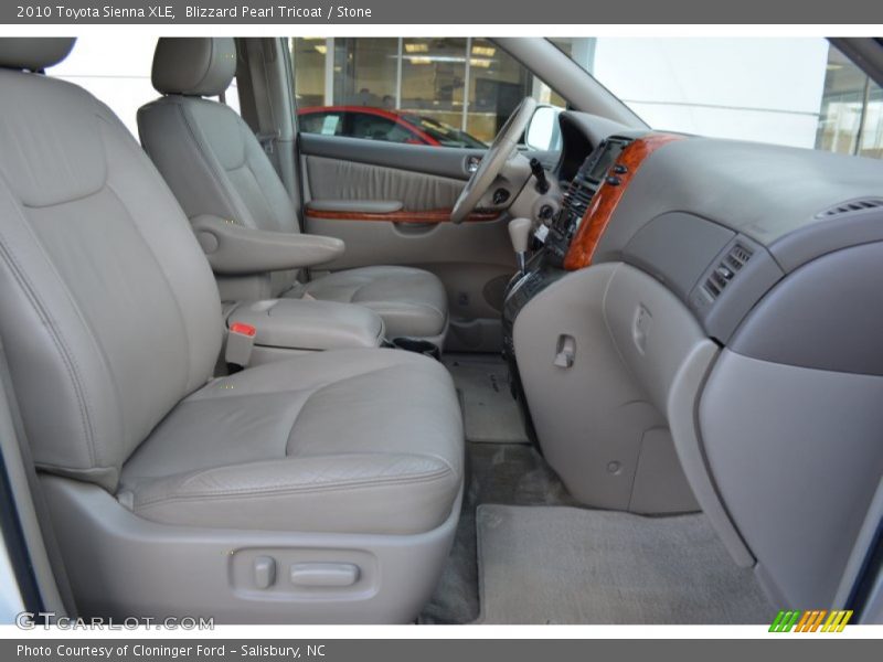 Blizzard Pearl Tricoat / Stone 2010 Toyota Sienna XLE