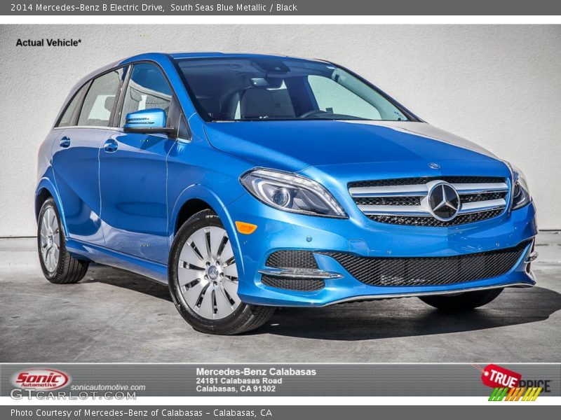 South Seas Blue Metallic / Black 2014 Mercedes-Benz B Electric Drive