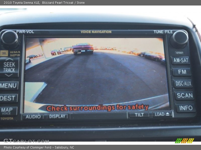 Blizzard Pearl Tricoat / Stone 2010 Toyota Sienna XLE