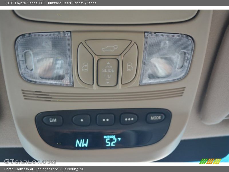 Blizzard Pearl Tricoat / Stone 2010 Toyota Sienna XLE