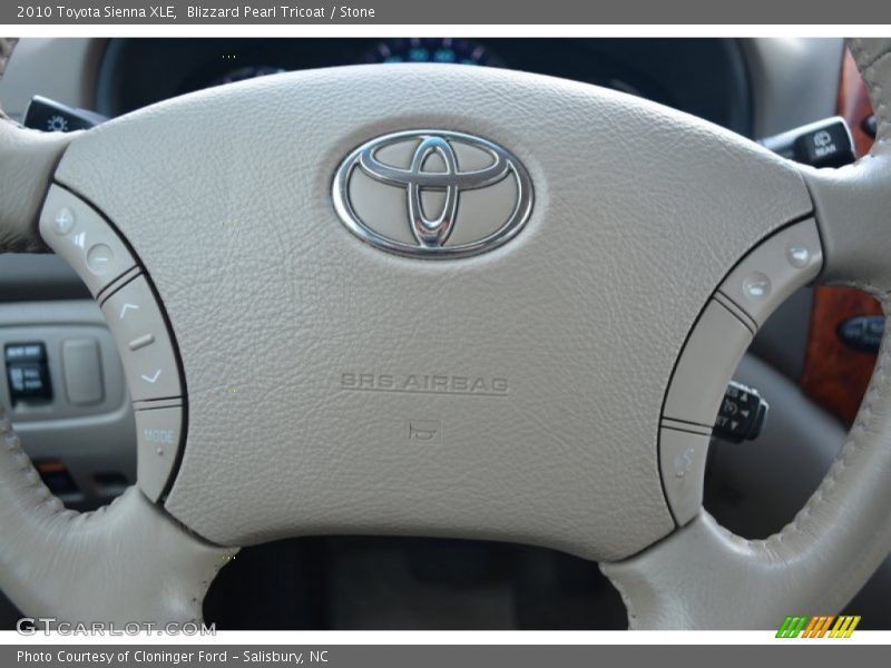 Blizzard Pearl Tricoat / Stone 2010 Toyota Sienna XLE