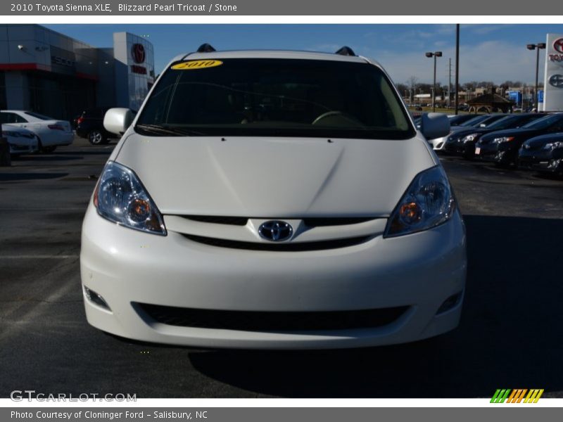 Blizzard Pearl Tricoat / Stone 2010 Toyota Sienna XLE