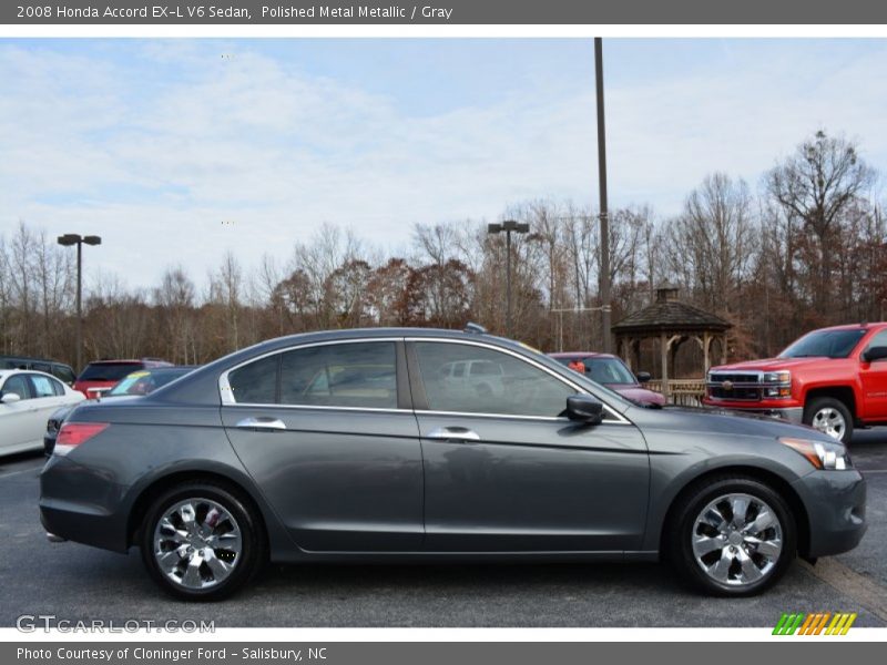 Polished Metal Metallic / Gray 2008 Honda Accord EX-L V6 Sedan