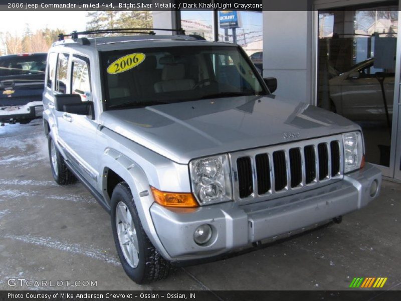 Bright Silver Metallic / Dark Khaki/Light Graystone 2006 Jeep Commander Limited 4x4
