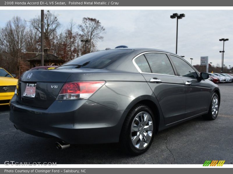 Polished Metal Metallic / Gray 2008 Honda Accord EX-L V6 Sedan