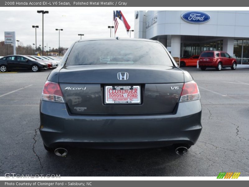 Polished Metal Metallic / Gray 2008 Honda Accord EX-L V6 Sedan