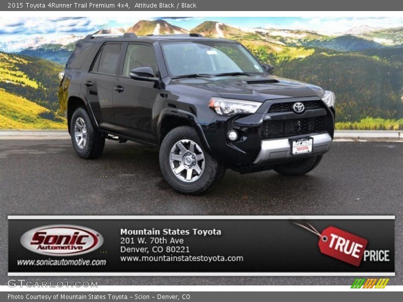 Attitude Black / Black 2015 Toyota 4Runner Trail Premium 4x4