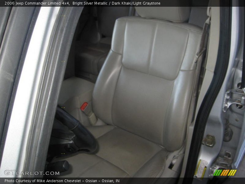 Bright Silver Metallic / Dark Khaki/Light Graystone 2006 Jeep Commander Limited 4x4