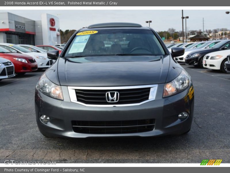 Polished Metal Metallic / Gray 2008 Honda Accord EX-L V6 Sedan