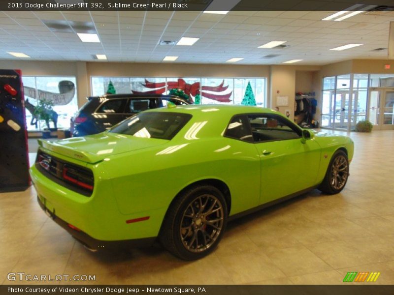 Sublime Green Pearl / Black 2015 Dodge Challenger SRT 392