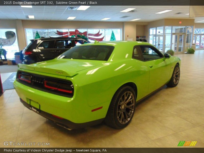 Sublime Green Pearl / Black 2015 Dodge Challenger SRT 392