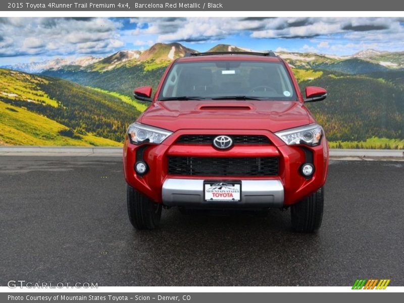 Barcelona Red Metallic / Black 2015 Toyota 4Runner Trail Premium 4x4