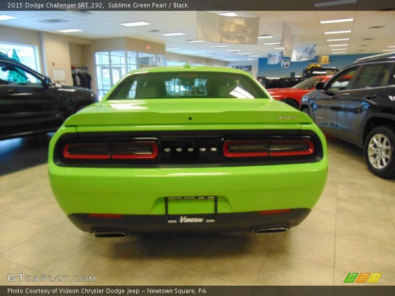Sublime Green Pearl / Black 2015 Dodge Challenger SRT 392