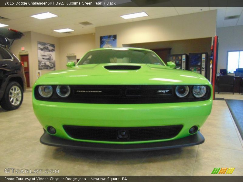 Sublime Green Pearl / Black 2015 Dodge Challenger SRT 392