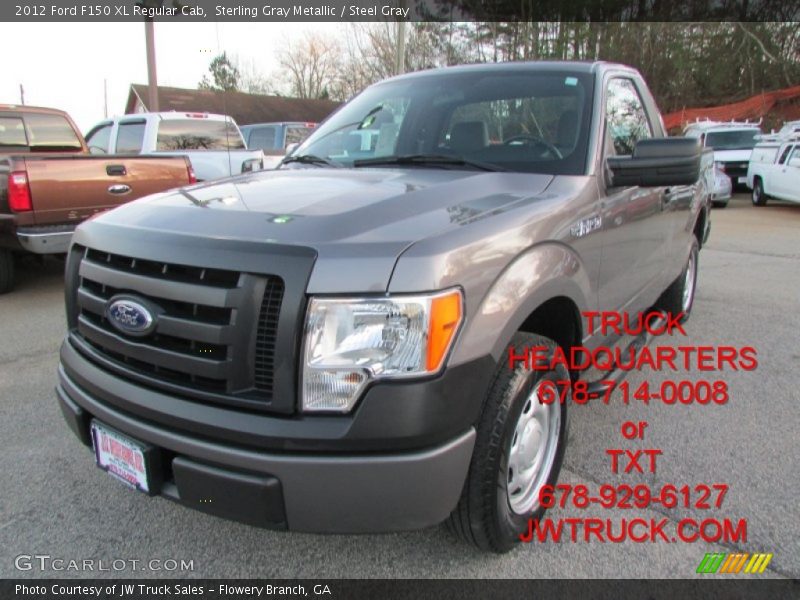 Sterling Gray Metallic / Steel Gray 2012 Ford F150 XL Regular Cab