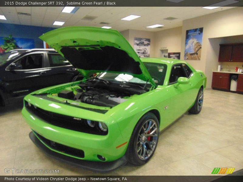 Sublime Green Pearl / Black 2015 Dodge Challenger SRT 392