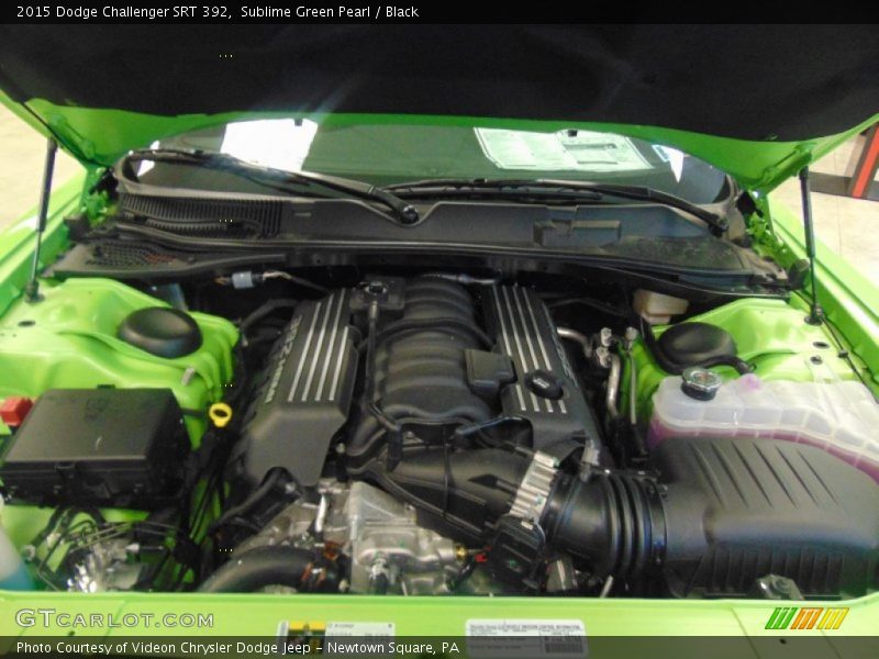 Sublime Green Pearl / Black 2015 Dodge Challenger SRT 392
