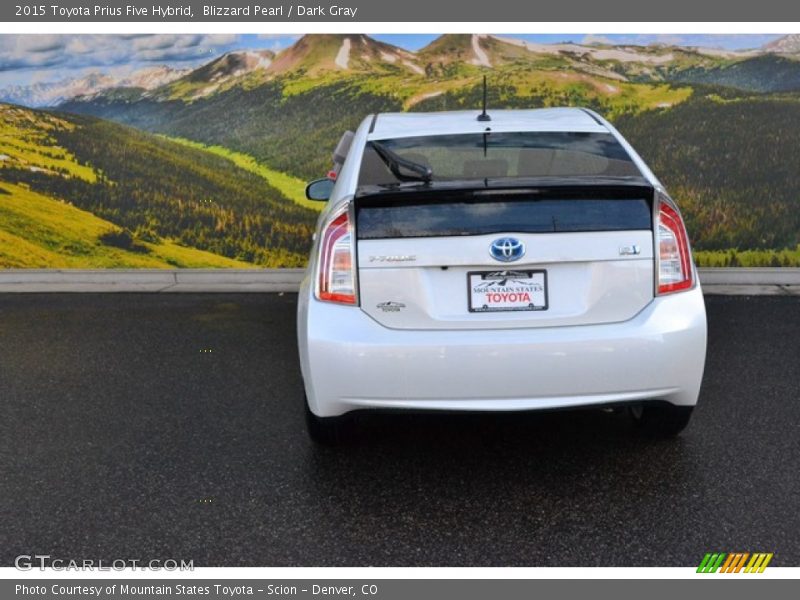 Blizzard Pearl / Dark Gray 2015 Toyota Prius Five Hybrid