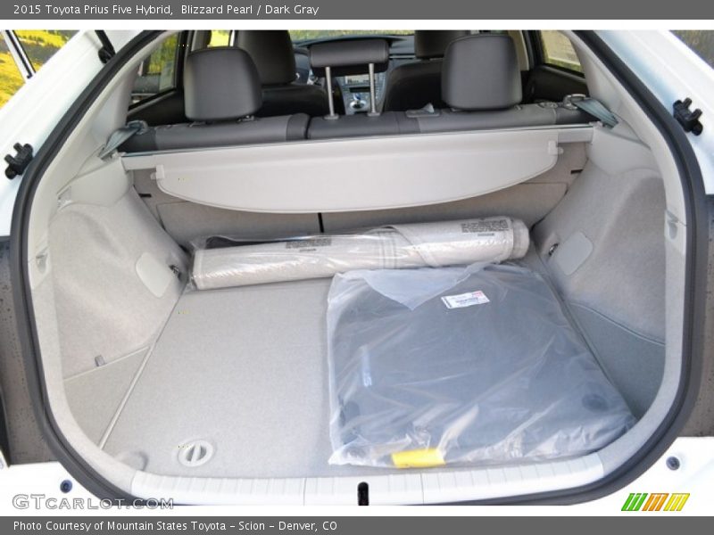 Blizzard Pearl / Dark Gray 2015 Toyota Prius Five Hybrid