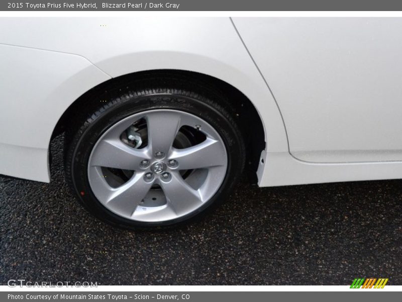Blizzard Pearl / Dark Gray 2015 Toyota Prius Five Hybrid
