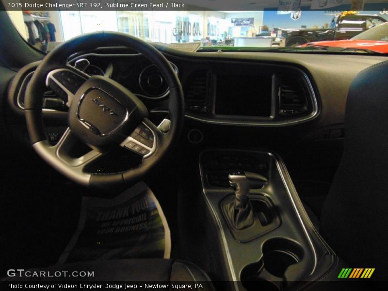 Sublime Green Pearl / Black 2015 Dodge Challenger SRT 392