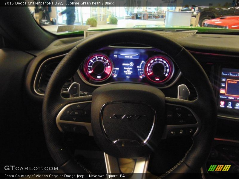 Sublime Green Pearl / Black 2015 Dodge Challenger SRT 392
